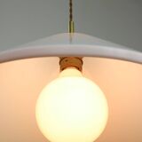 Elpis Pendant by Luigi Massoni for Guzzini in Plexiglass & Brass, 1970s