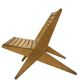 Foldable wooden garden chair from the 70s, Netherlands