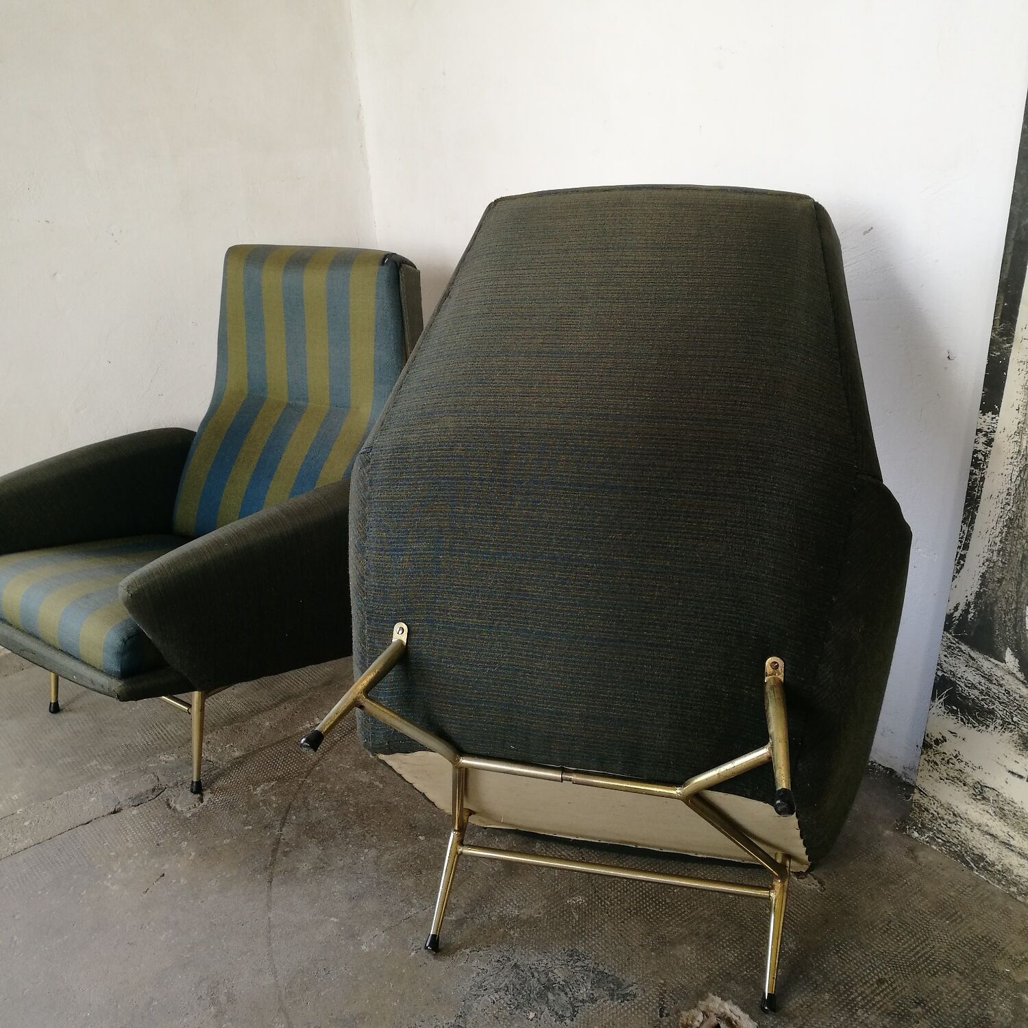 Paire de fauteuils vintage années 50, Guy Besnard,