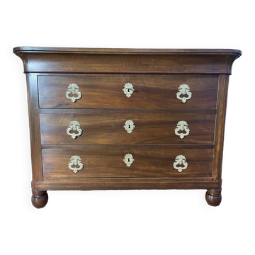 Commode en noyer époque Restauration