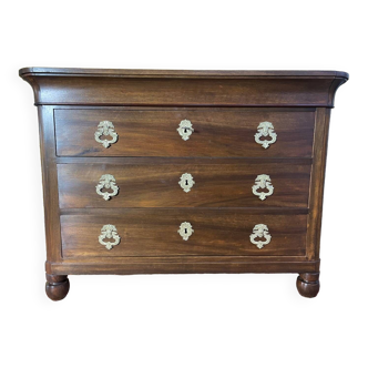 Walnut chest of drawers, Restoration period