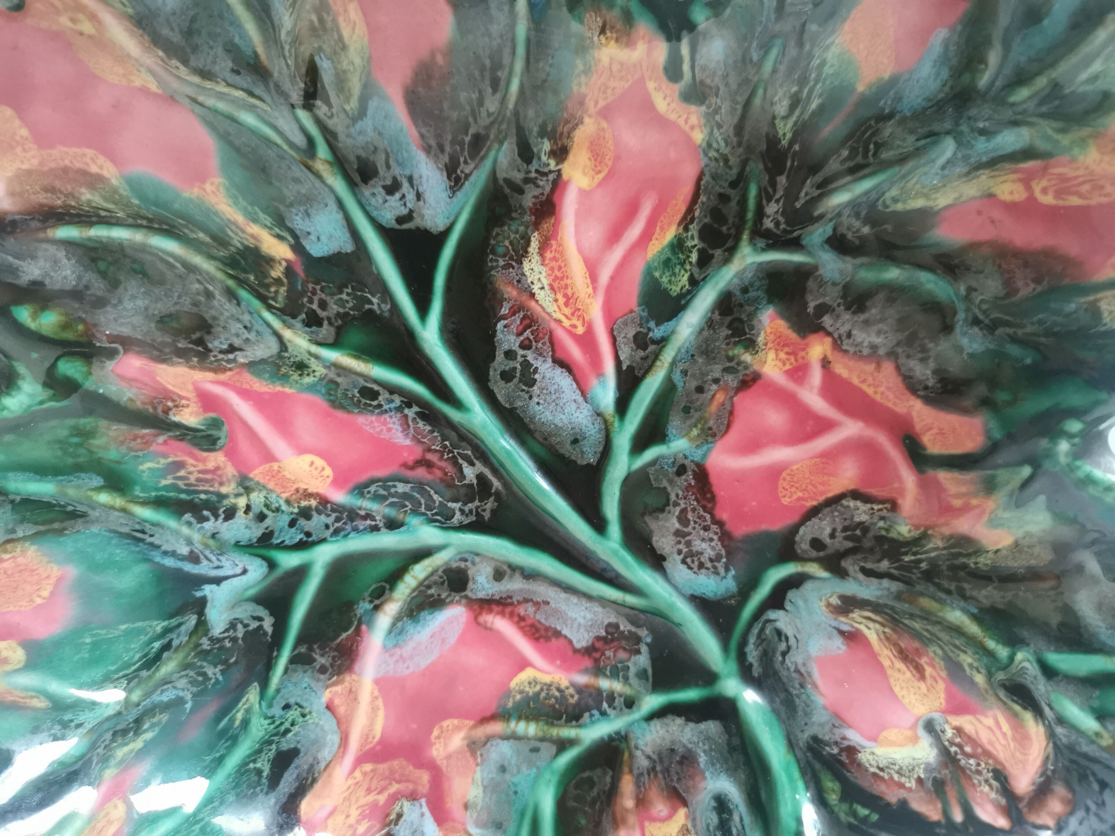 Vintage glazed ceramic trinket bowl