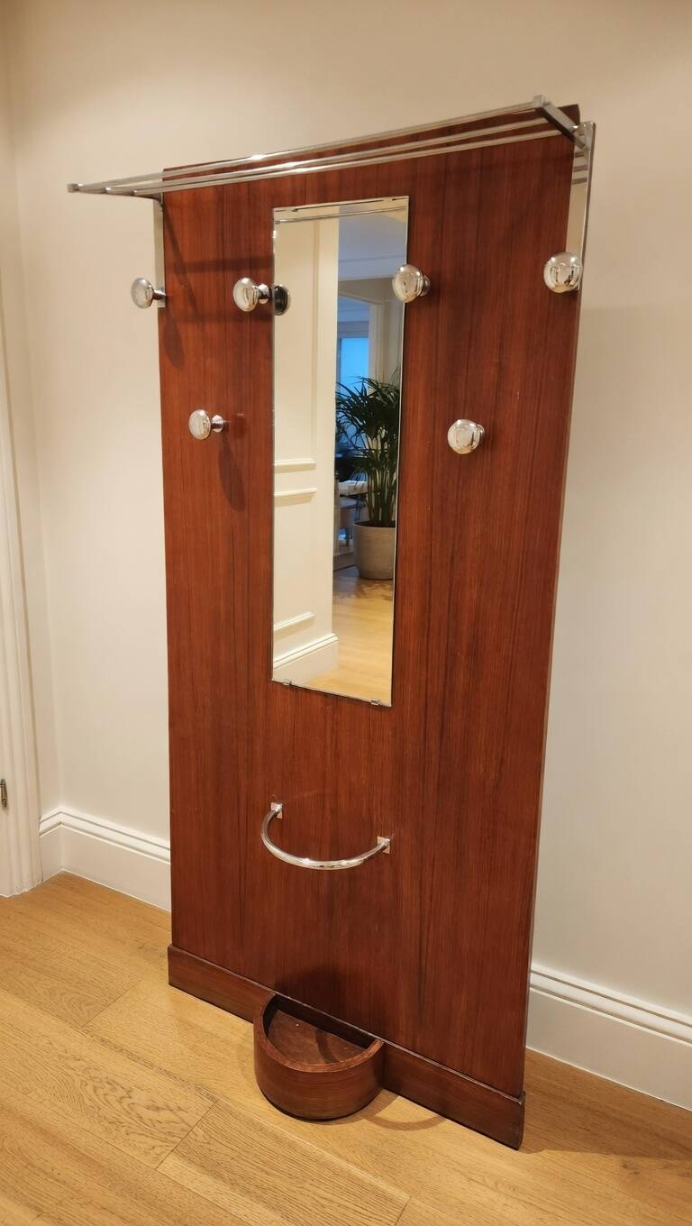 Art Deco wall coat rack wardrobe