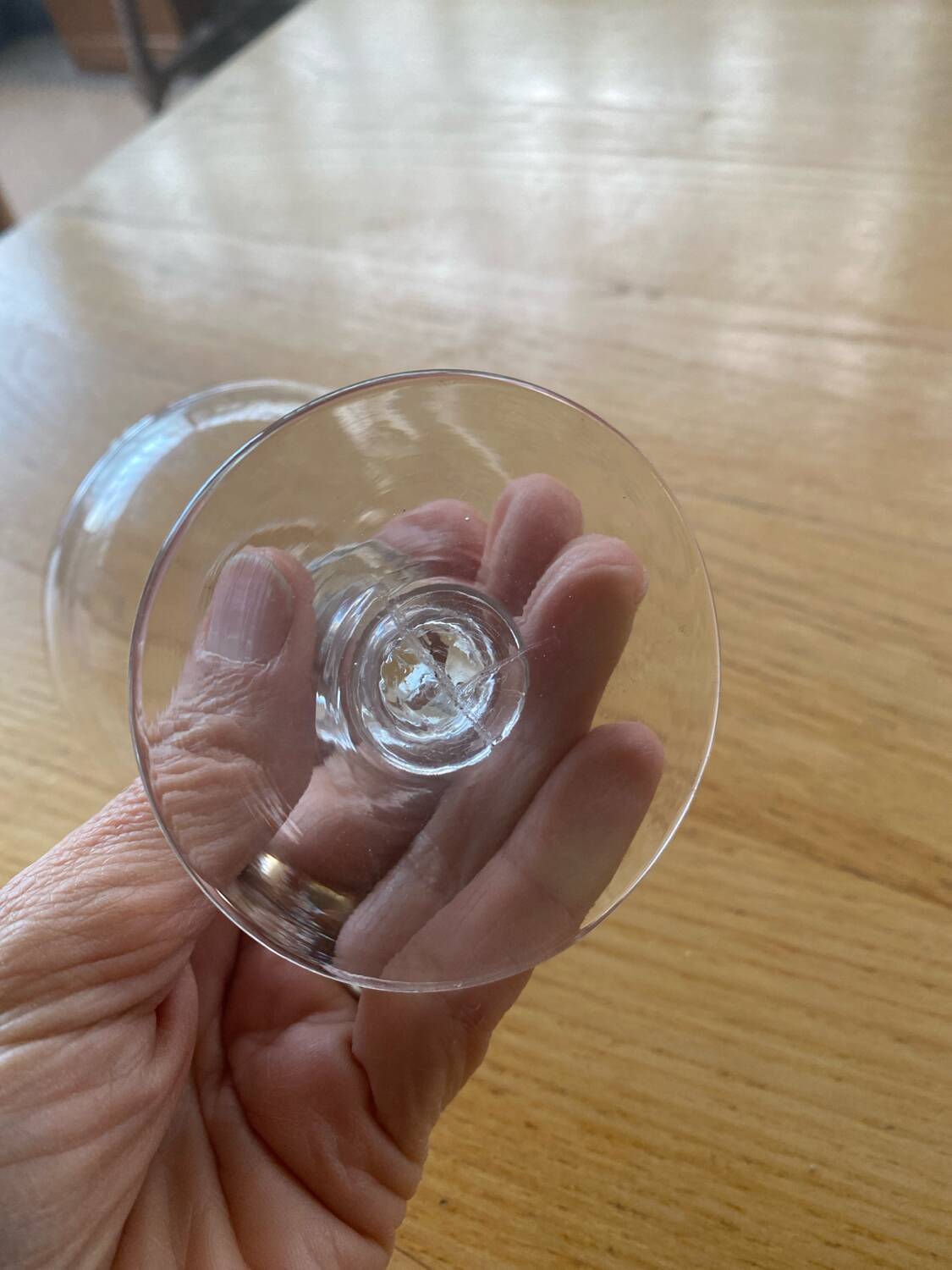 9 antique champagne glasses