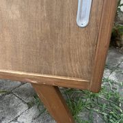 Meuble tv, bibliothèque basse vintage pieds compas