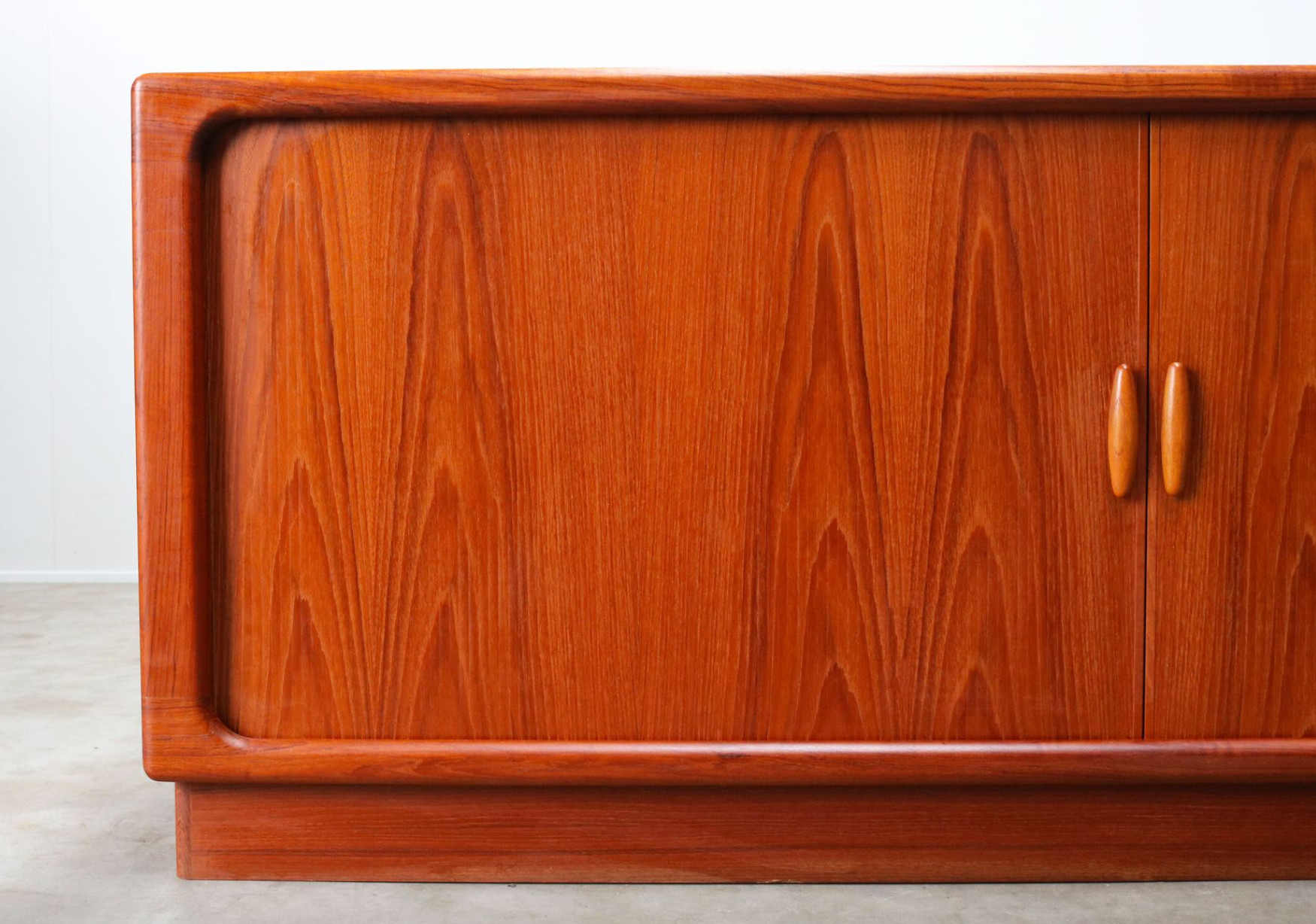 Dyrlund Denmark 1950s drum teak credence