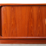 Dyrlund Denmark 1950s drum teak credence