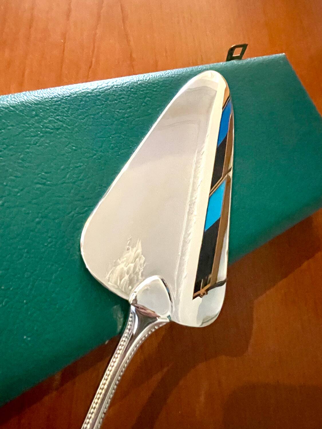 Christofle pearls, cake pie server, new condition