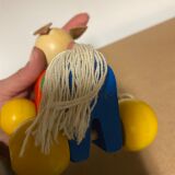 Old wooden toy to pull