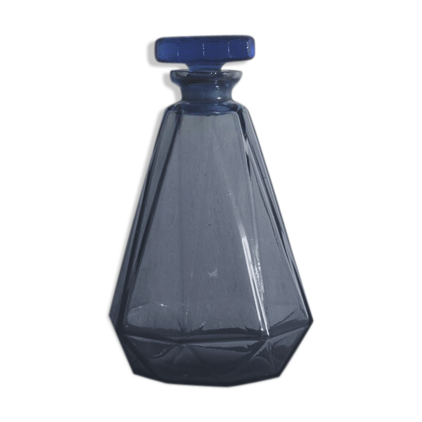 Blue bottle art deco