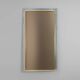 Large Mid-Century Belgo Chrome Mirror in Metal and Fumé Glass, Belgium 1980