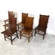 Mid century bamboo dining chairs, 1960s