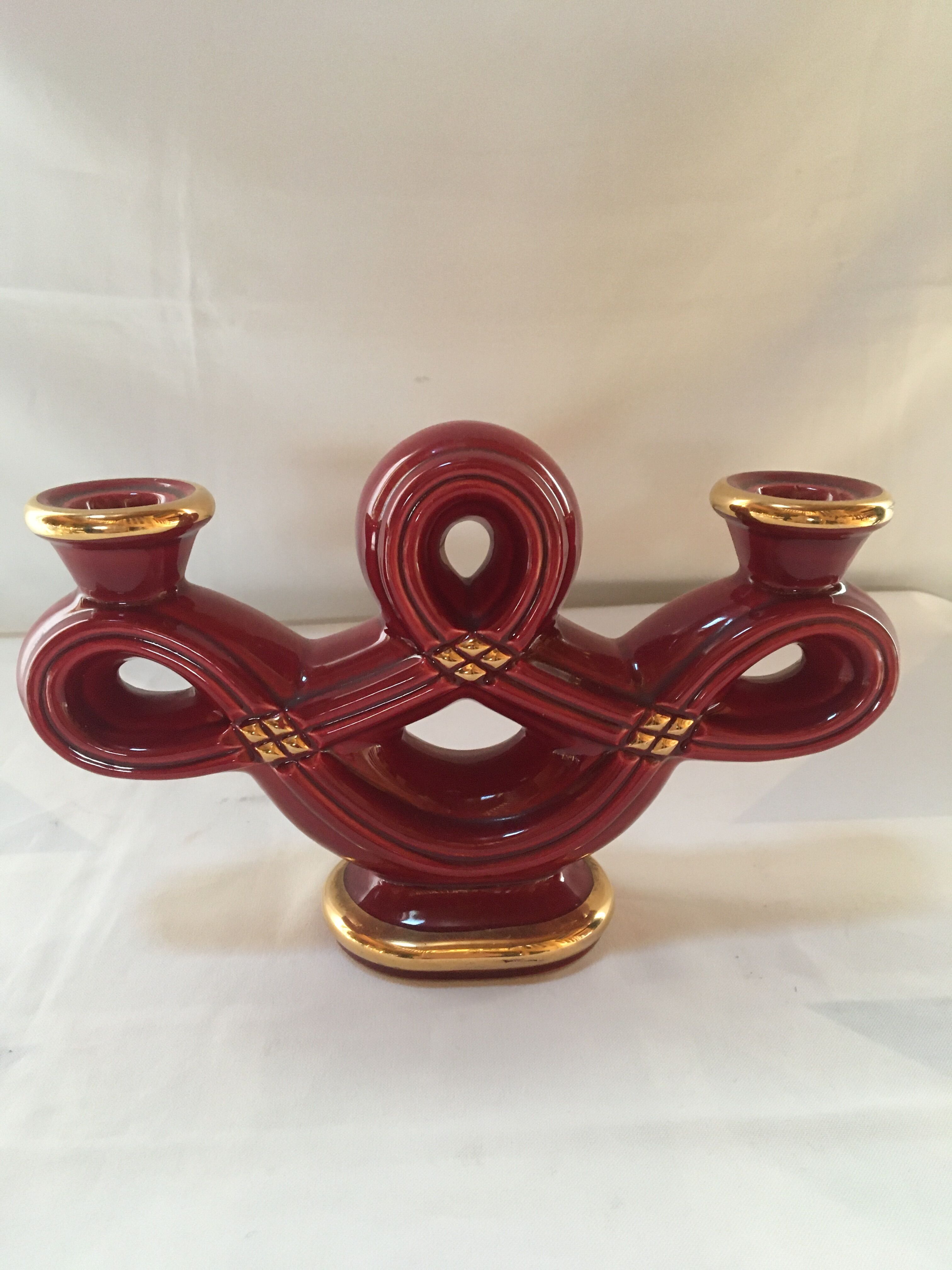 Pair of candleholders