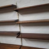 Modular shelving system in rosewood by Kai Kristiansen, Denmark, 1960s.