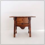 18th Century Spanish Chestnut Wood Side Table