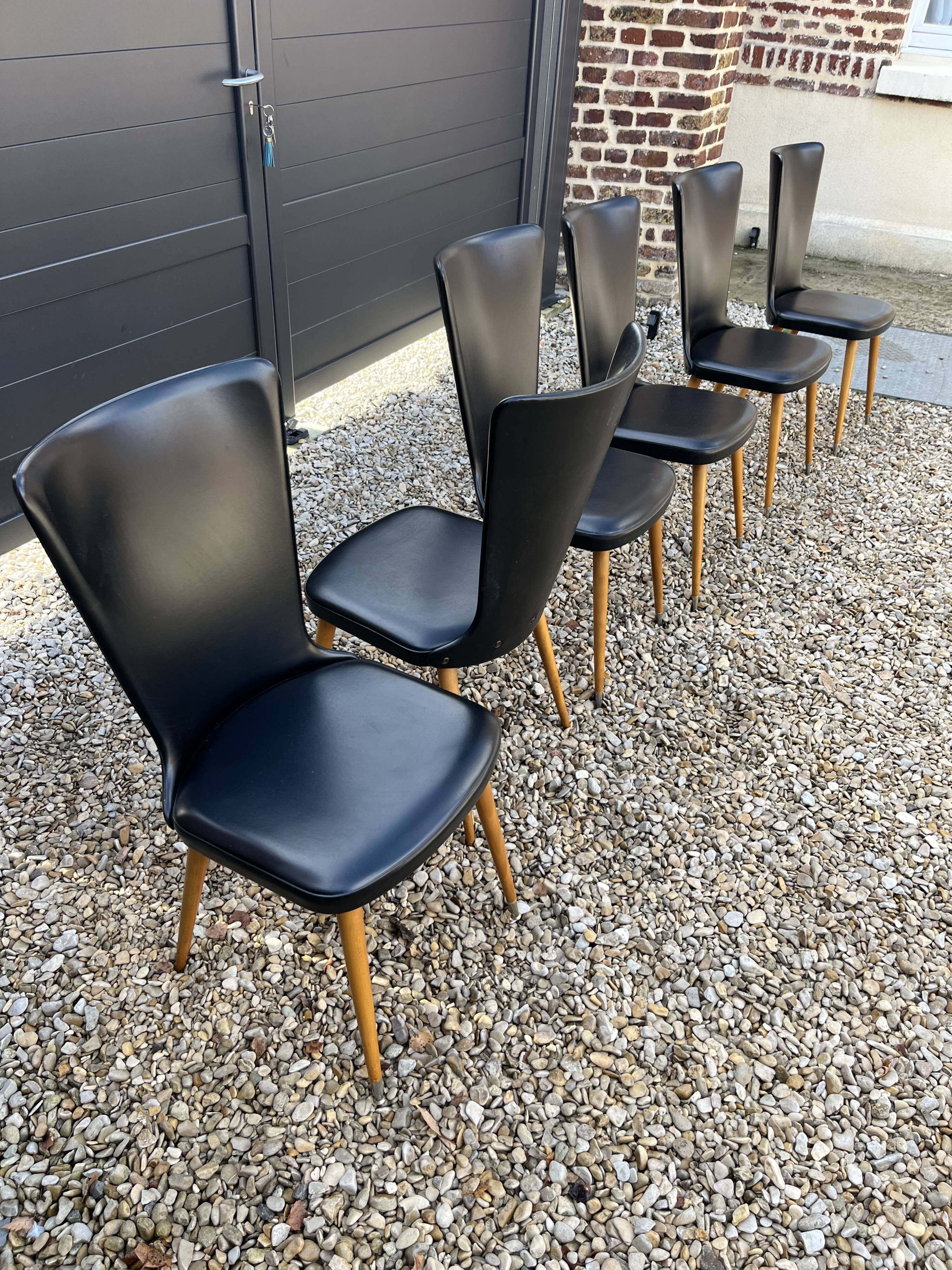 Set de 6 chaises Baumann modèle essor