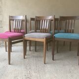 6 Scandinavian teak chairs 1960