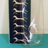 Porte couteaux métal chromé - Chevaux de course