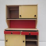 Old toy, vintage kitchen buffet