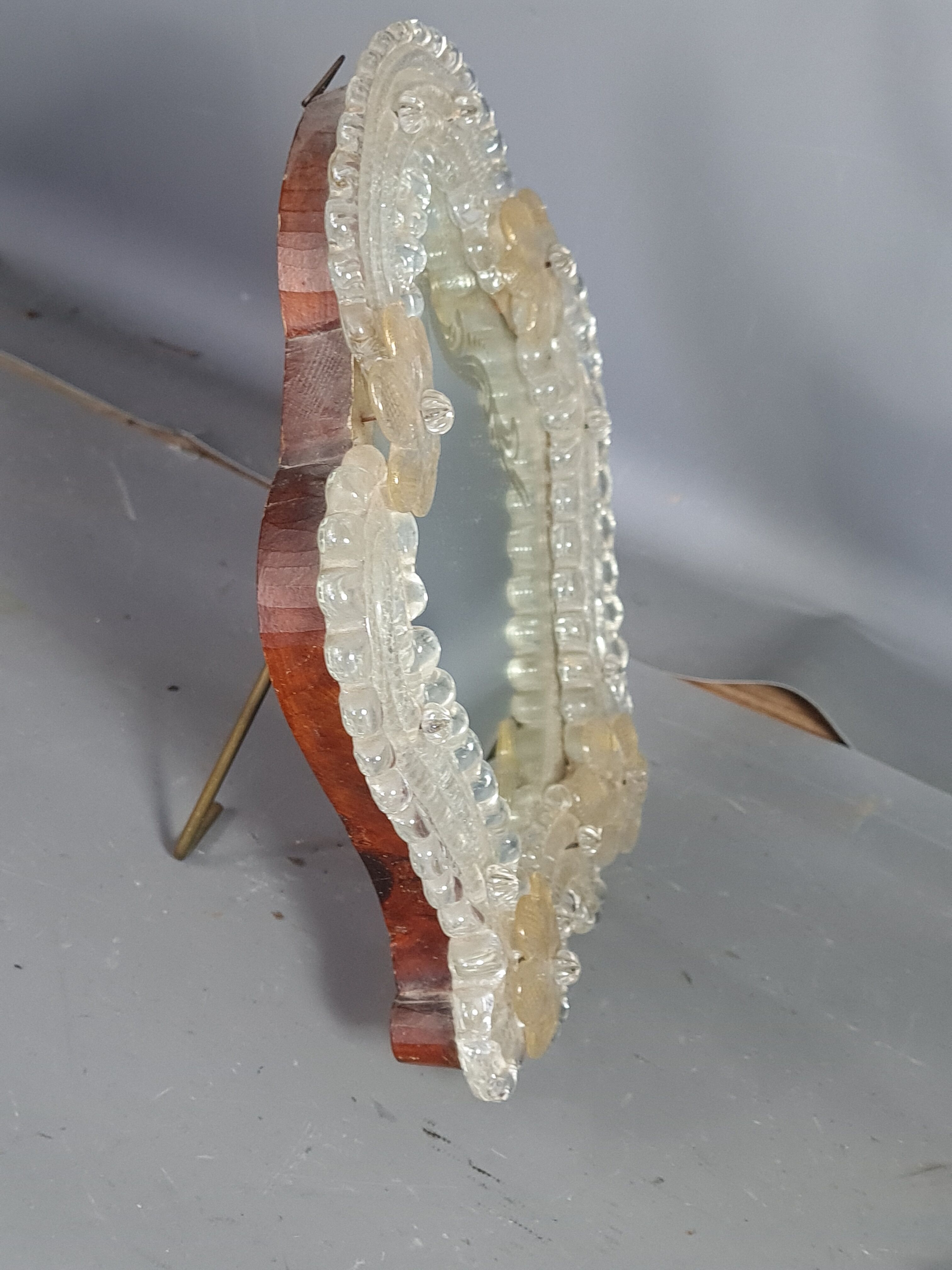 Old Venetian glass mirror to install or hang without lack. SB