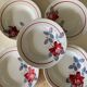 5 plates of Digoin earthenware