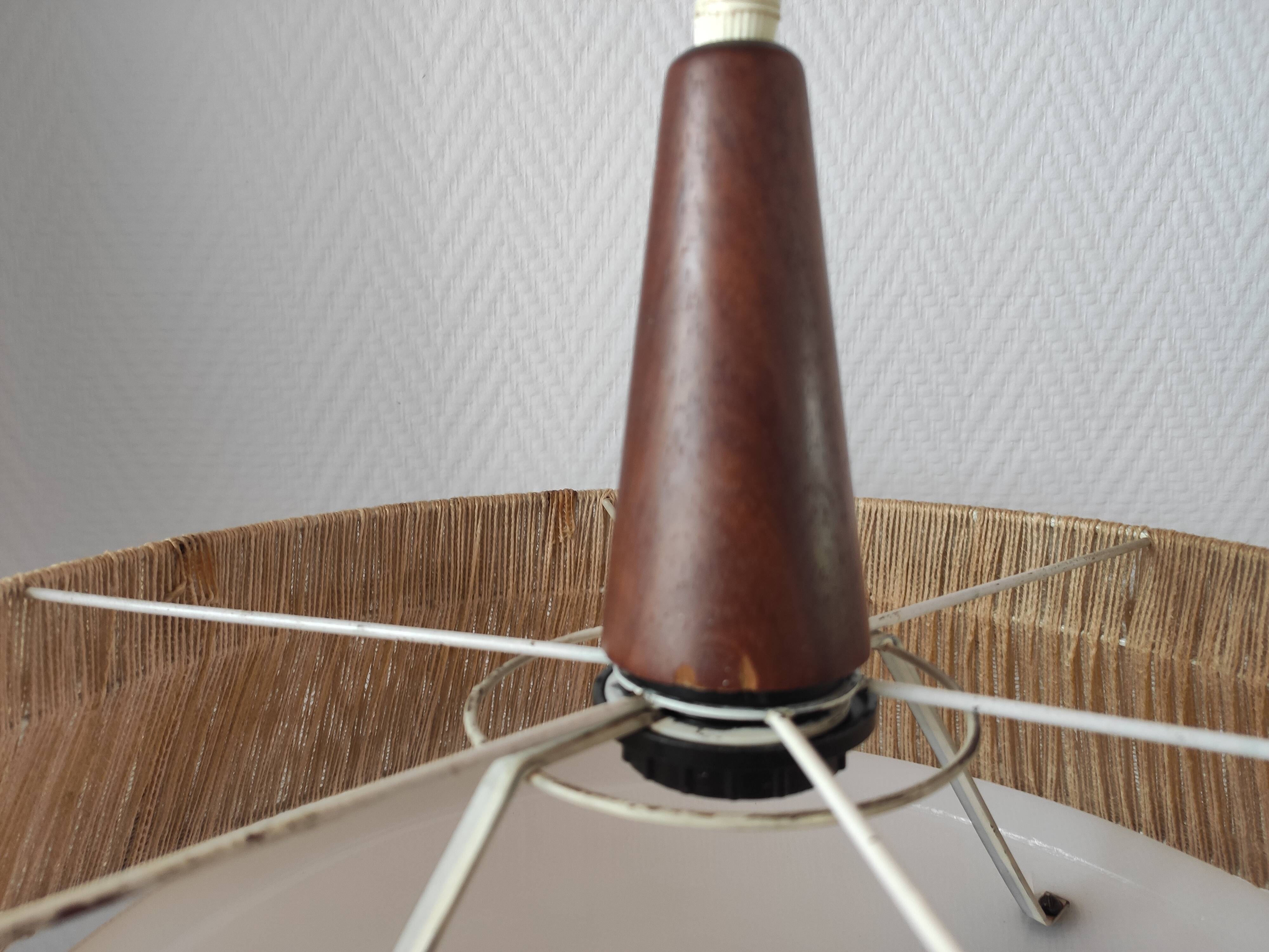 Teak and rope suspension 1960 Temde