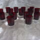 Lot de 15 verres à pied année 70