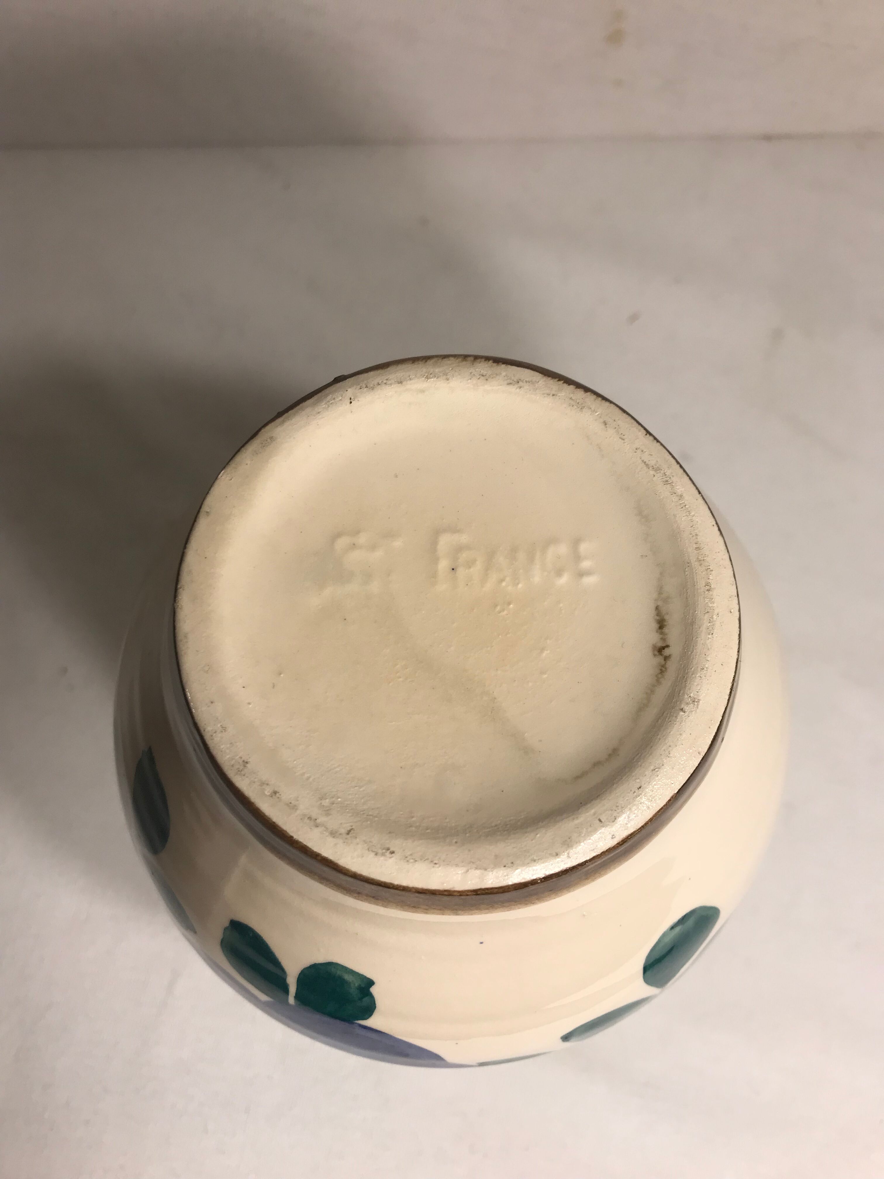 Ceramic vase St Amand, France