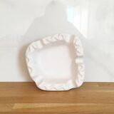 Matte white ceramic bowl, 1950s