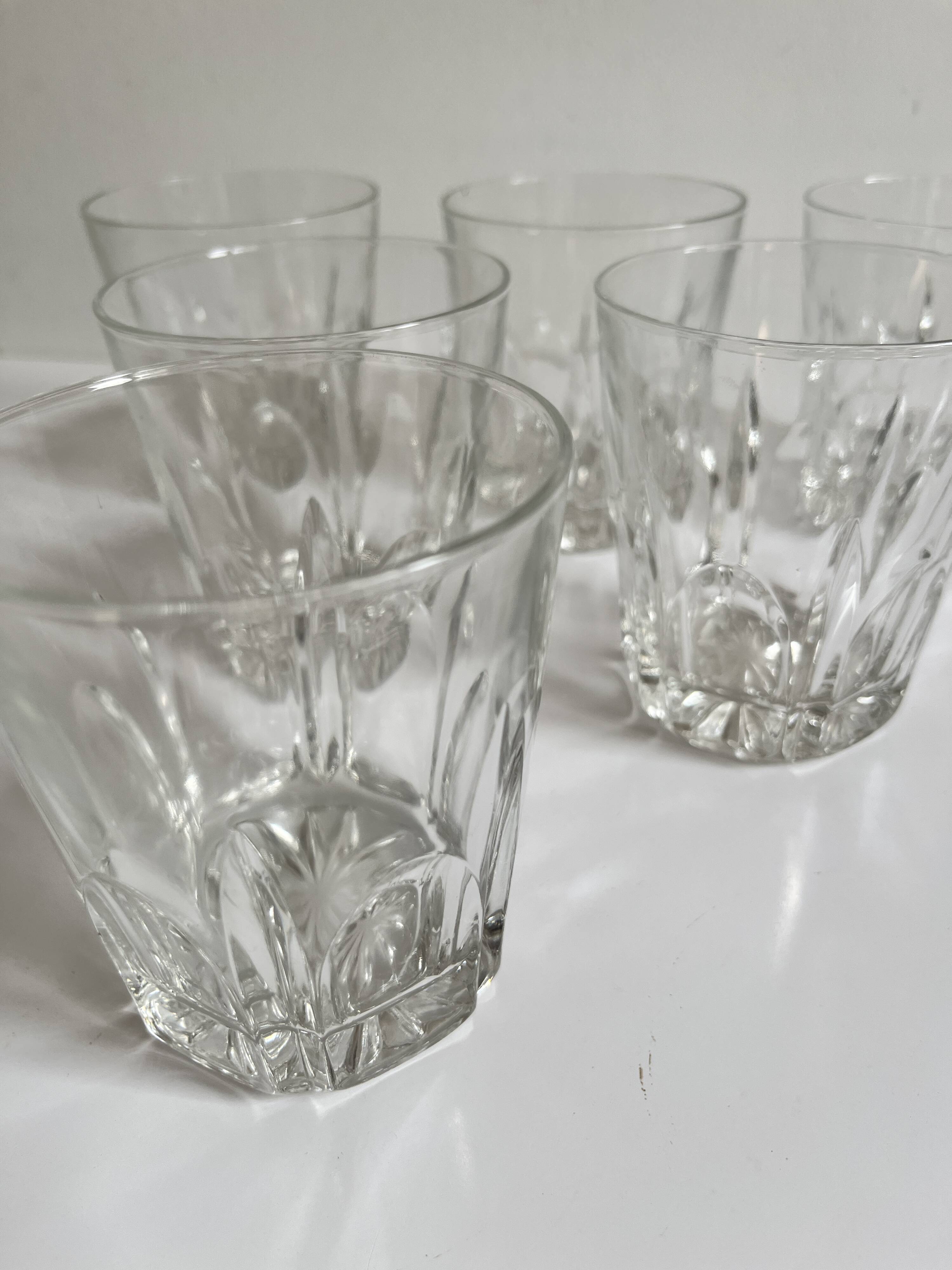 Cut whisky glasses