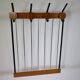 Mid-Century Teak and Metal Coat Rack, Germany, 1960s Design