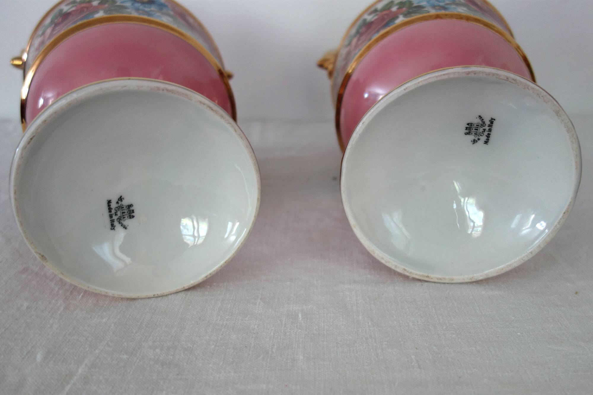 Pair of Italian ceramic vases from the 1950s.