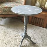 Shabby style wooden pedestal table
