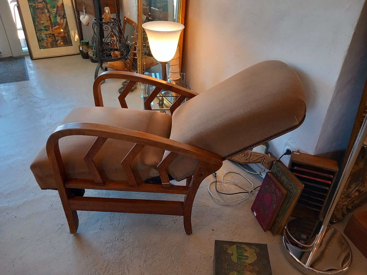 Modular art deco armchair