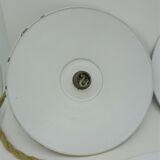 Trio of enamelled sheet metal suspensions