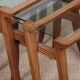 Suite de 3 tables gigognes en noyer par Maxime Old, circa 1940