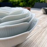 Set of 6 flower bowls