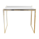 Side table milk smoked glass