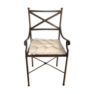 Fauteuil en fer forgé