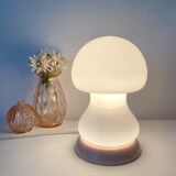 Vintage pink mushroom lamp