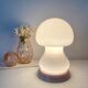 Lampe champignon rose vintage
