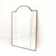 Scandinavian mirror in beech and metal, Sweden, 1960, 115x78cm