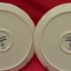 Set of 2 porcelain dessert plates. decor by jean picart le doux.