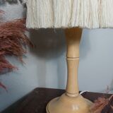 Vintage macramé lamp