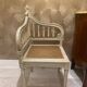 Louis XVI style wooden corner armchair