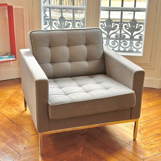 Fauteuil Florence Knoll en tissu