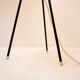 Vintage cocoon tripod floor lamp with brass details, 1960s