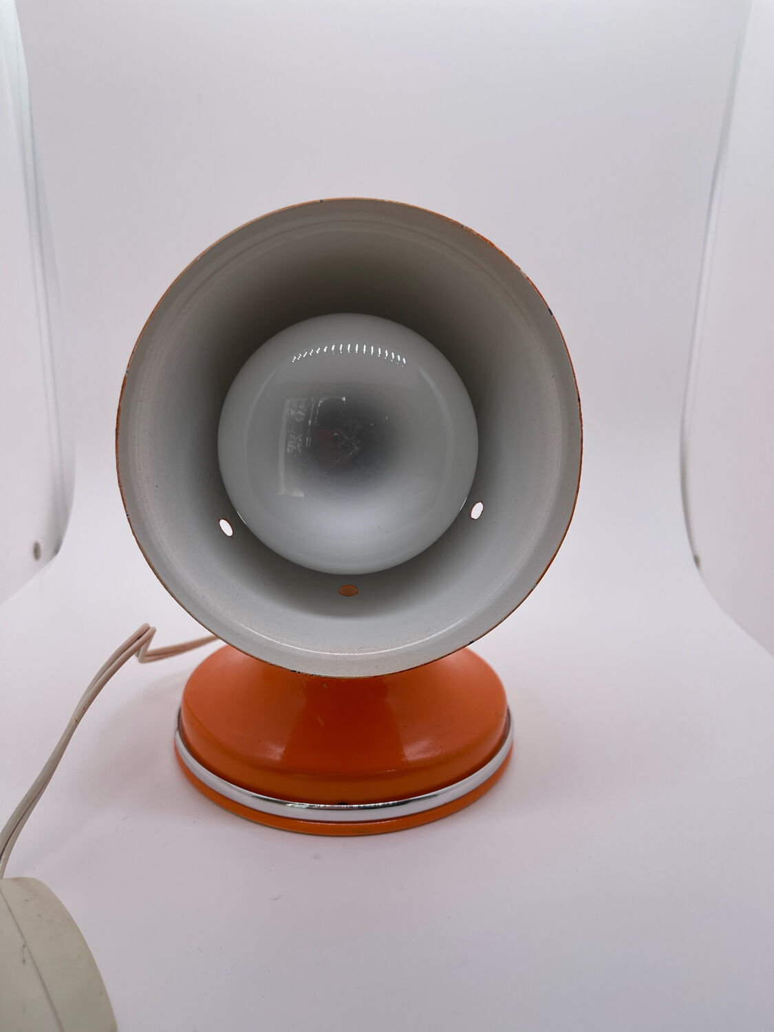 Orange vintage table lamp