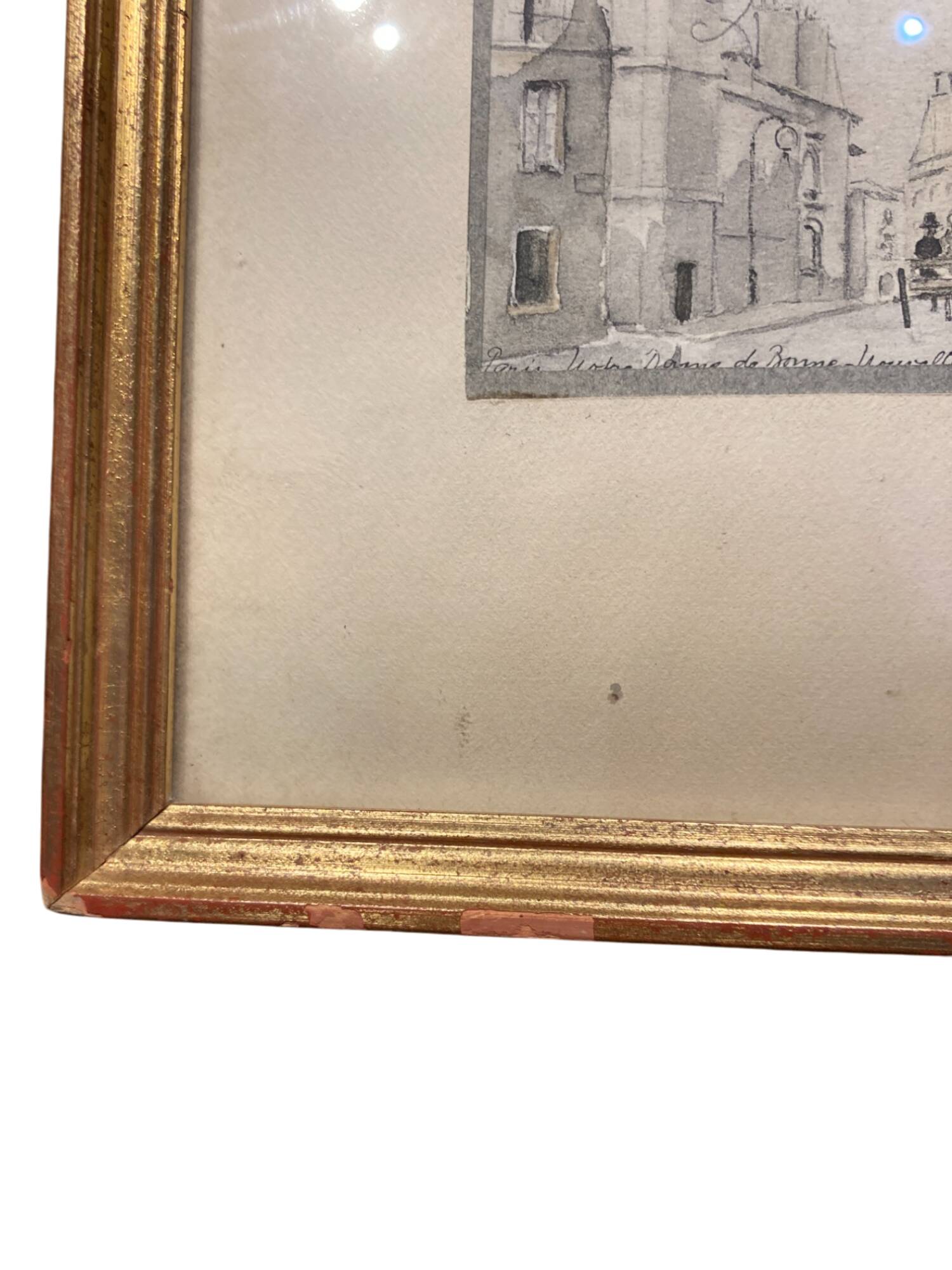 Four small framed watercolors signed Karles