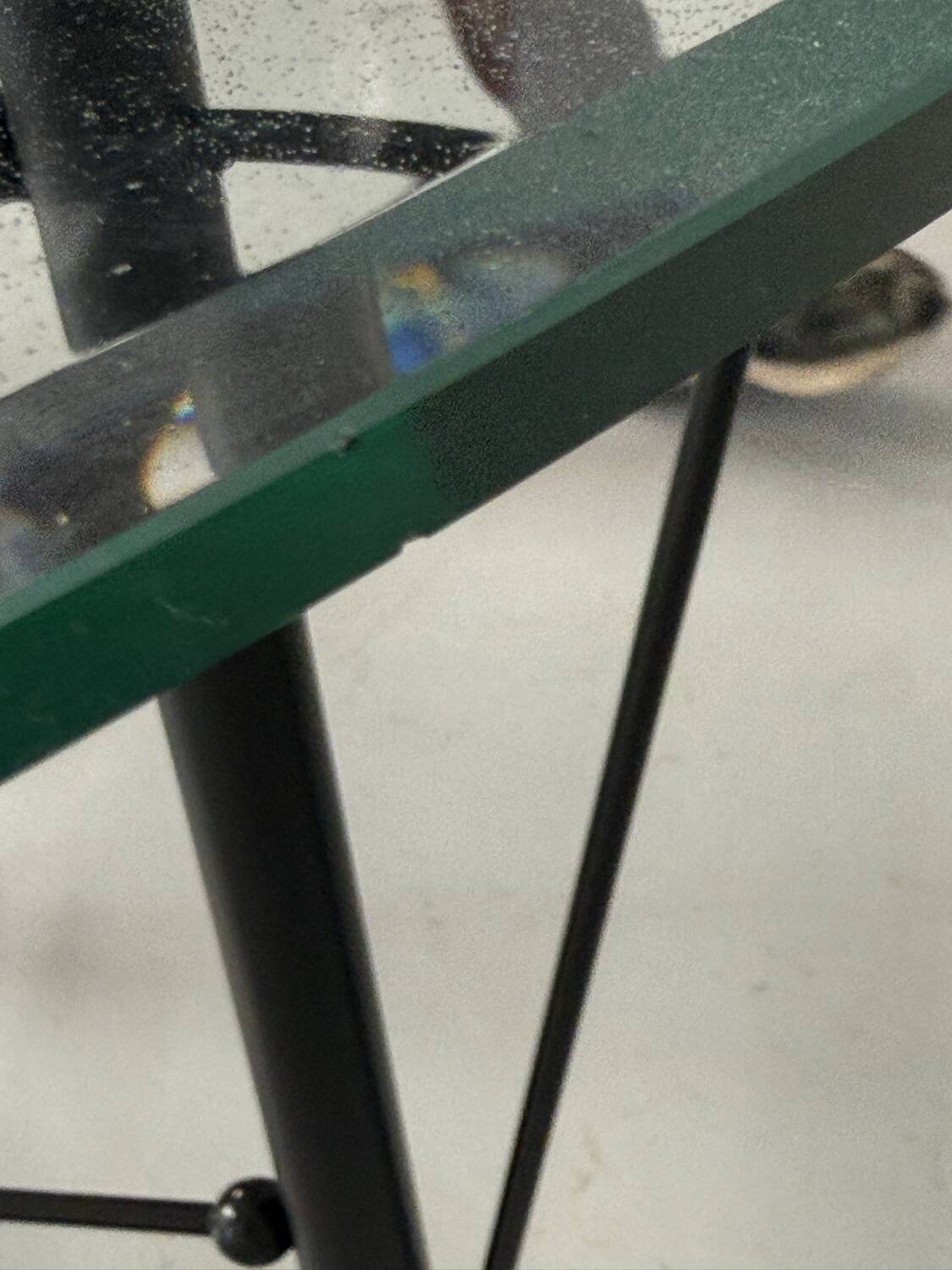 Washington glass table designed by Jean Michel Wilmotte, Ed Academy, 1986